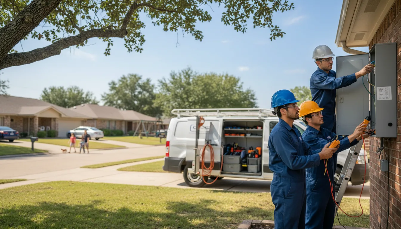 Certified electrician providing emergency electrical services in Spillville, IA